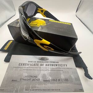 Oakley Livestrong Straight Jacket Serialized Sunglasses (#863/2,000)